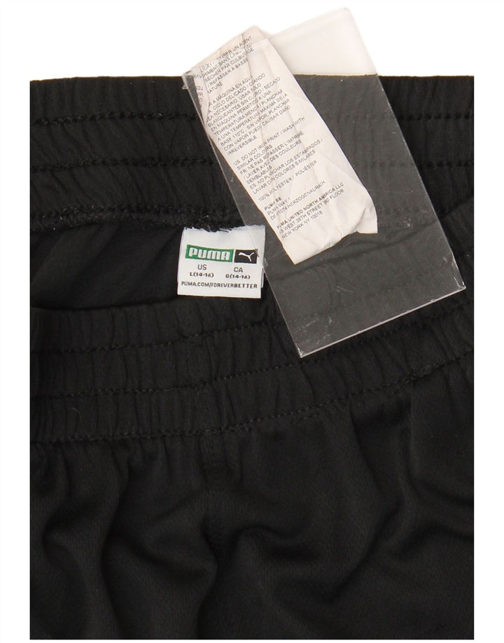 Puma Boys Sport Shorts 14-15 Years Large  Black Colourblock Polyester