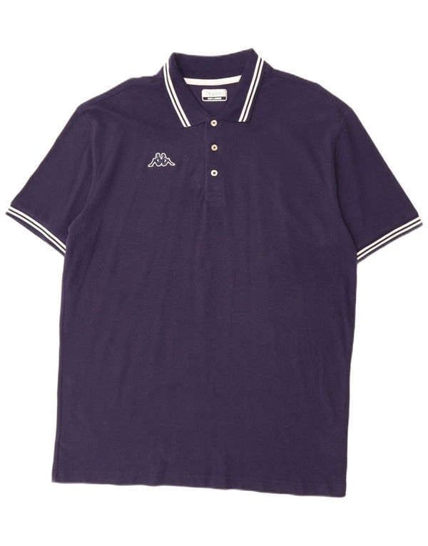 KAPPA Mens Polo Shirt 3XL Navy Blue Cotton