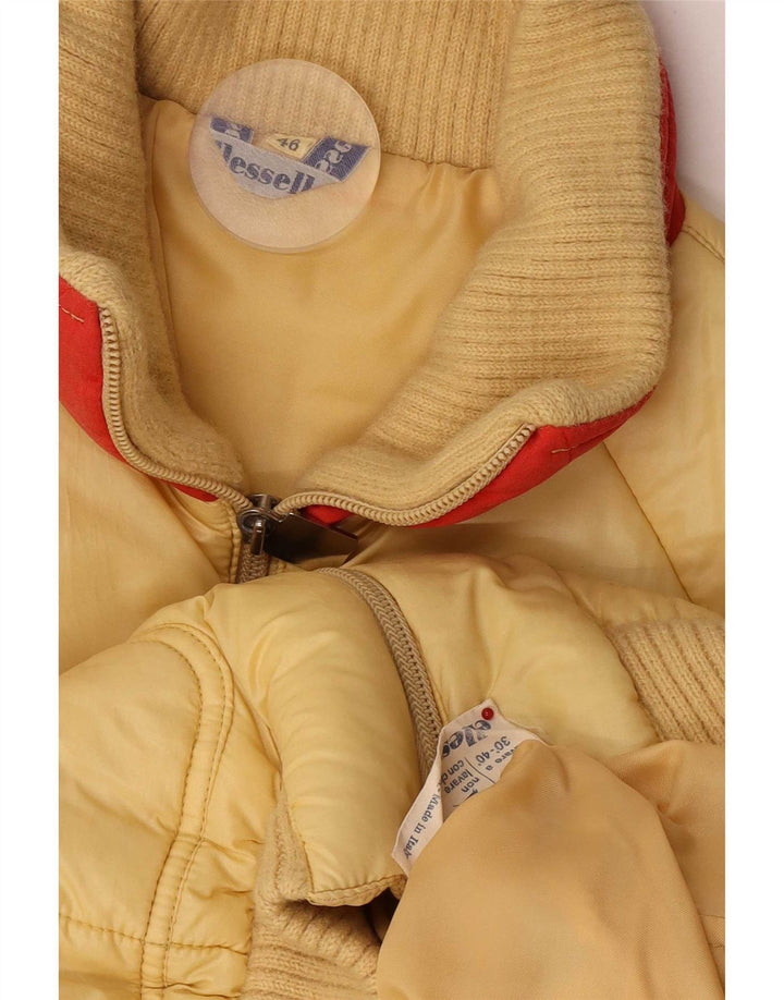 Ellesse Mens Padded Jacket IT 46 Small Yellow