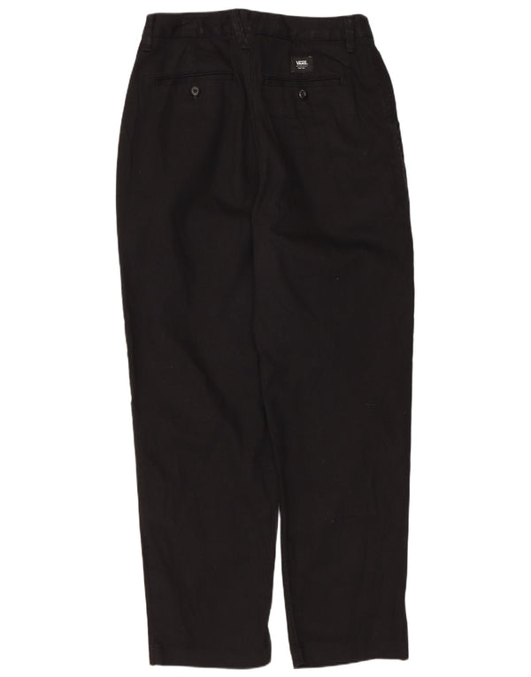 VANS Womens Tapered Chino Trousers W28 L27 Black Cotton