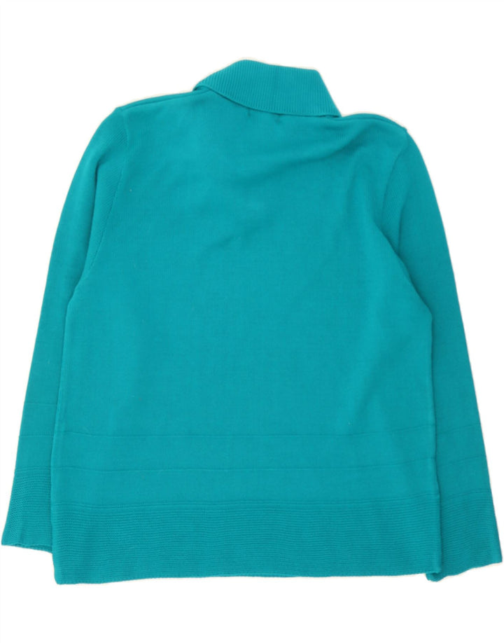 REFLECT Womens Roll Neck Jumper Sweater UK 16 Large Blue Acrylic Vintage Reflect and Second-Hand Reflect from Messina Hembry 