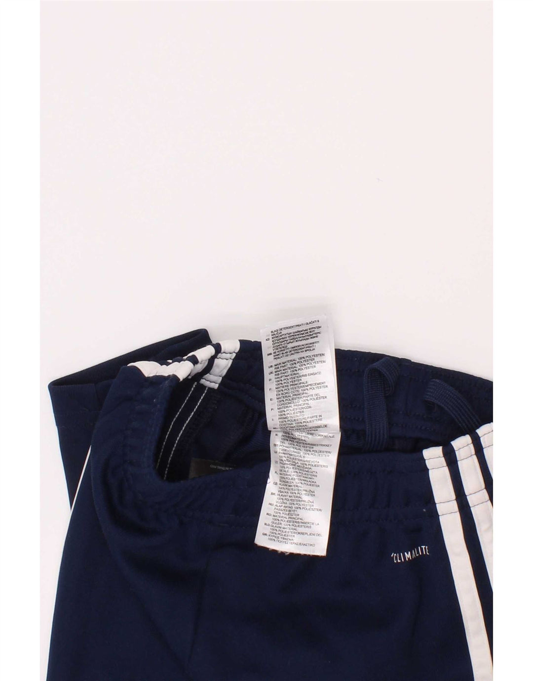Adidas Boys Climalite Tracksuit Trousers 3-4 Years Navy Blue Polyester