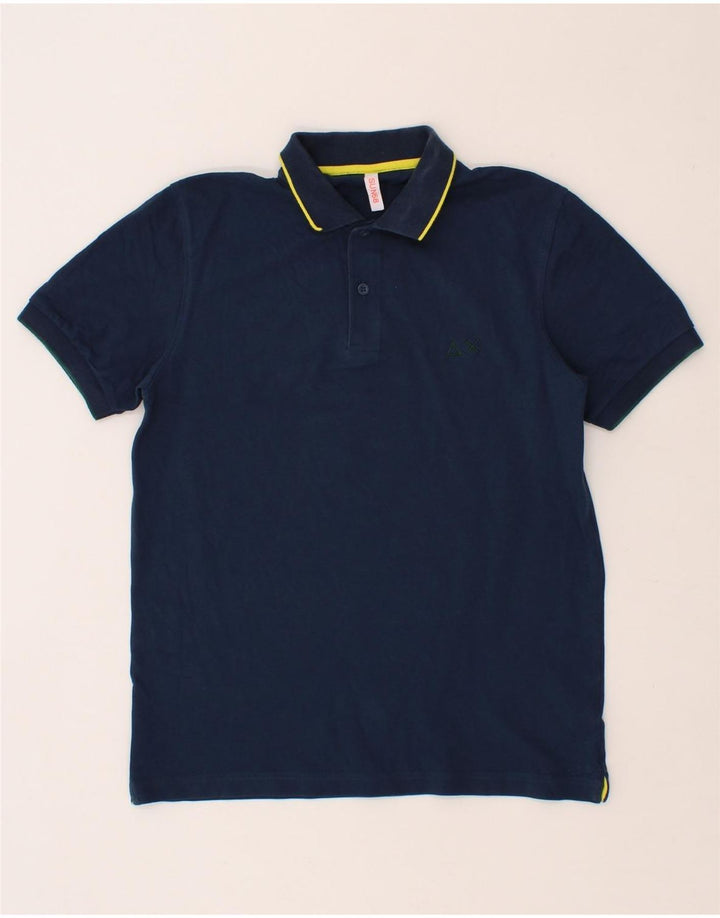 SUN68 Mens Polo Shirt Small Navy Blue Cotton Vintage Sun68 and Second-Hand Sun68 from Messina Hembry 