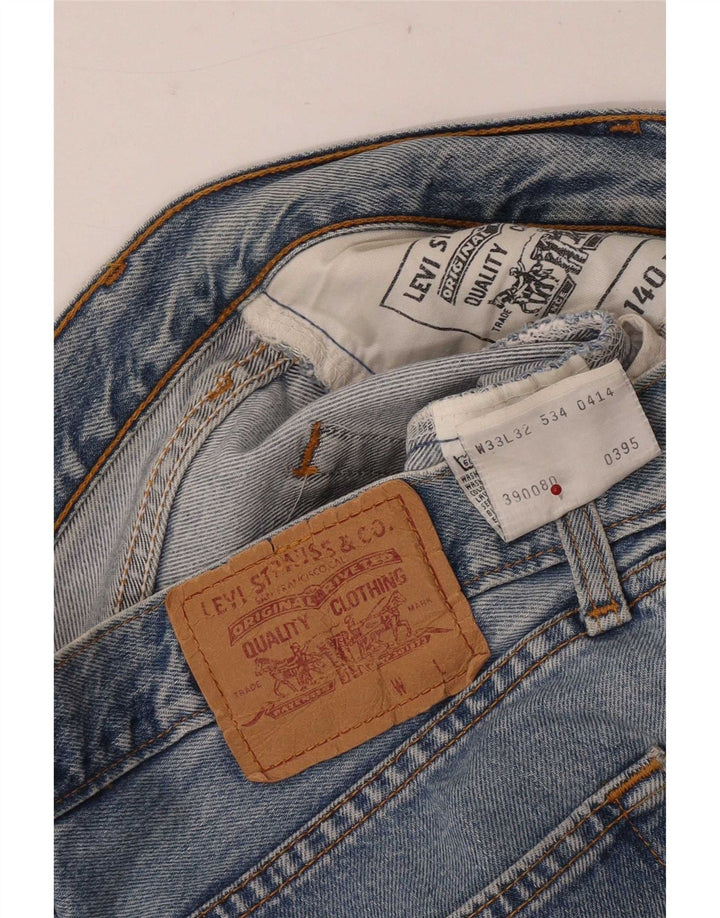 Levi's Mens Slim Jeans W33 L32 Blue Cotton