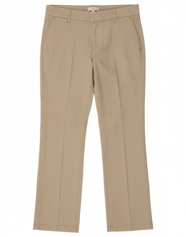 Dockers Womens Petite Straight Casual Trousers US 4 Small W27 L28 Beige