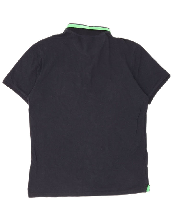 Champion Mens Polo Shirt Small Navy Blue