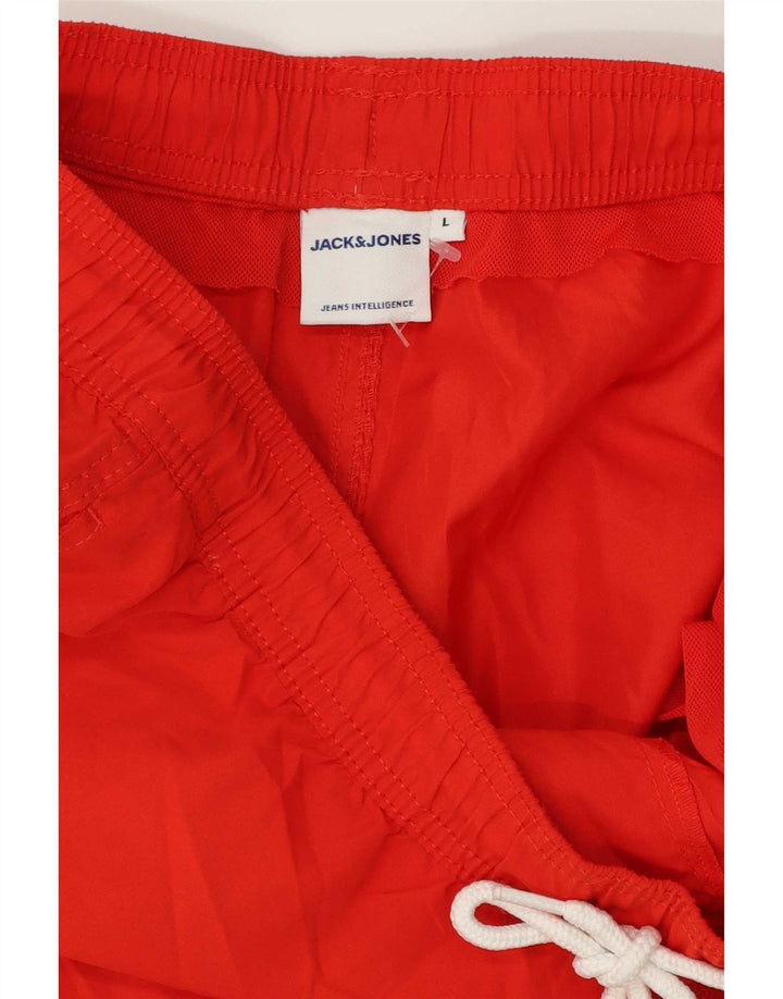 Jack & Jones Mens Swimming Shorts Large Red
