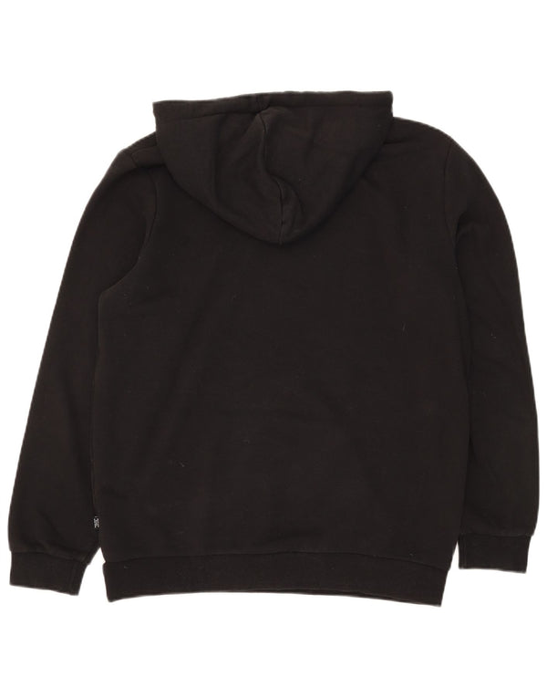 Puma Mens Graphic Hoodie Jumper Medium Black Cotton