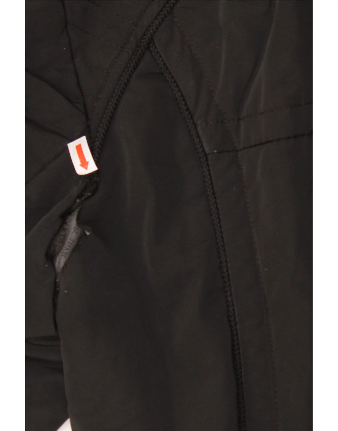 TRUSSARDI JEANS Womens Windbreaker Coat IT 44 Medium Black Polyester