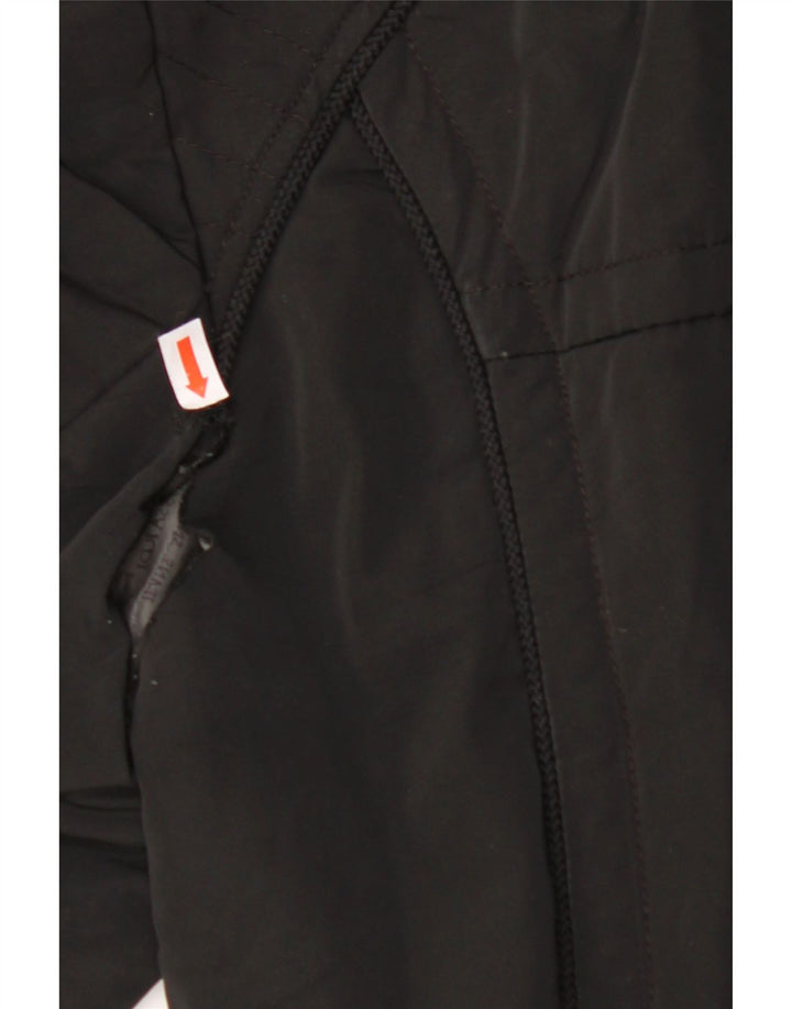 TRUSSARDI JEANS Womens Windbreaker Coat IT 44 Medium Black Polyester