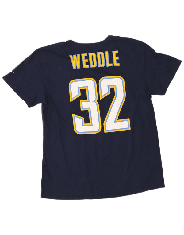 Nike Mens Weddle Graphic T-Shirt Top XL Navy Blue Cotton