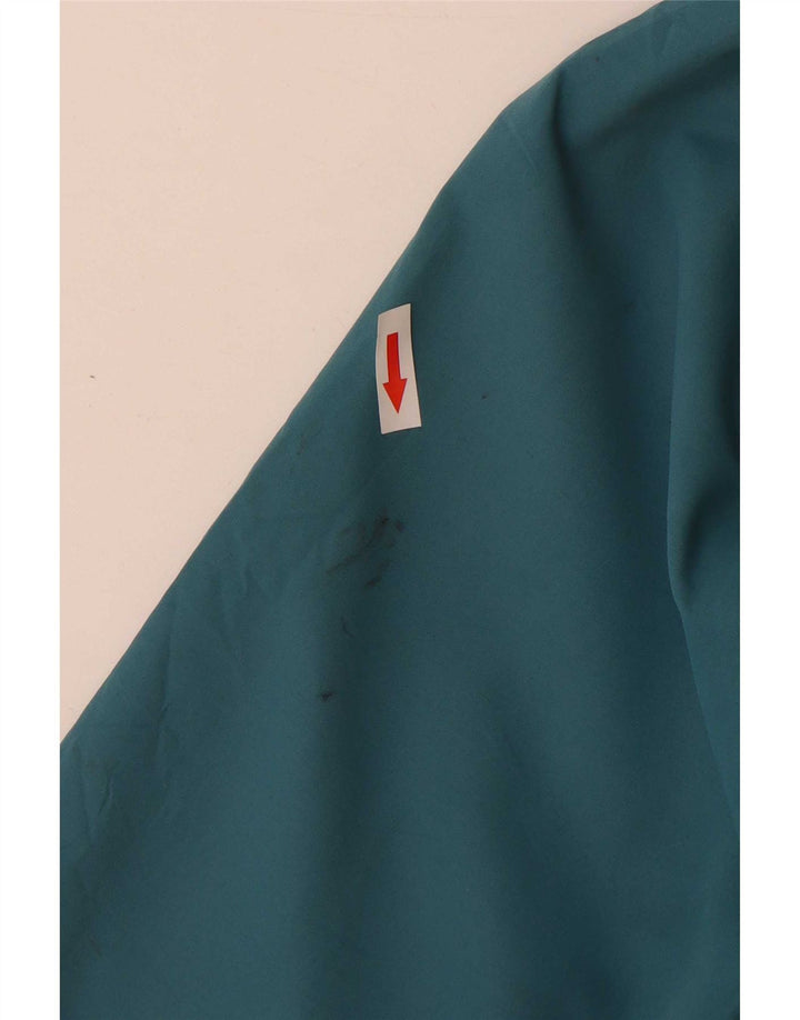 Mountain Warehouse Womens Hooded Rain Jacket UK 16 Large Blue Polyester