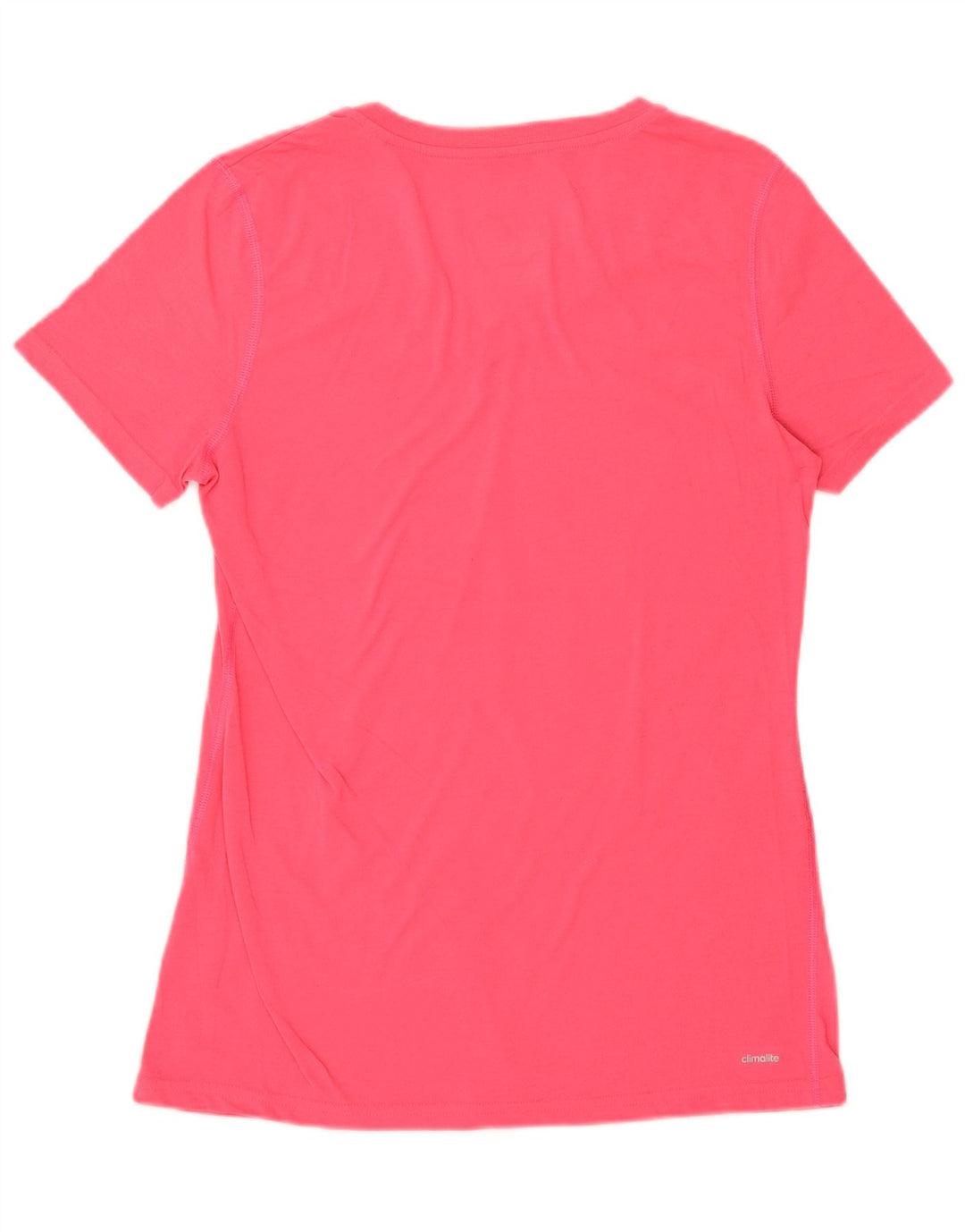 ADIDAS Womens T-Shirt Top UK 14 Medium Pink Polyester