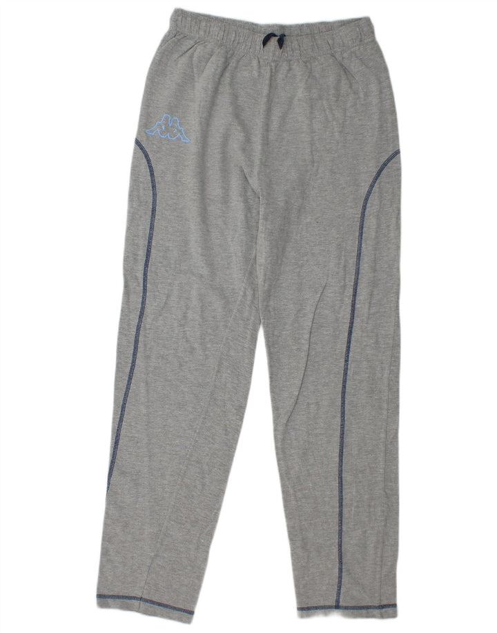 KAPPA Mens Tracksuit Trousers Small Grey Flecked Cotton