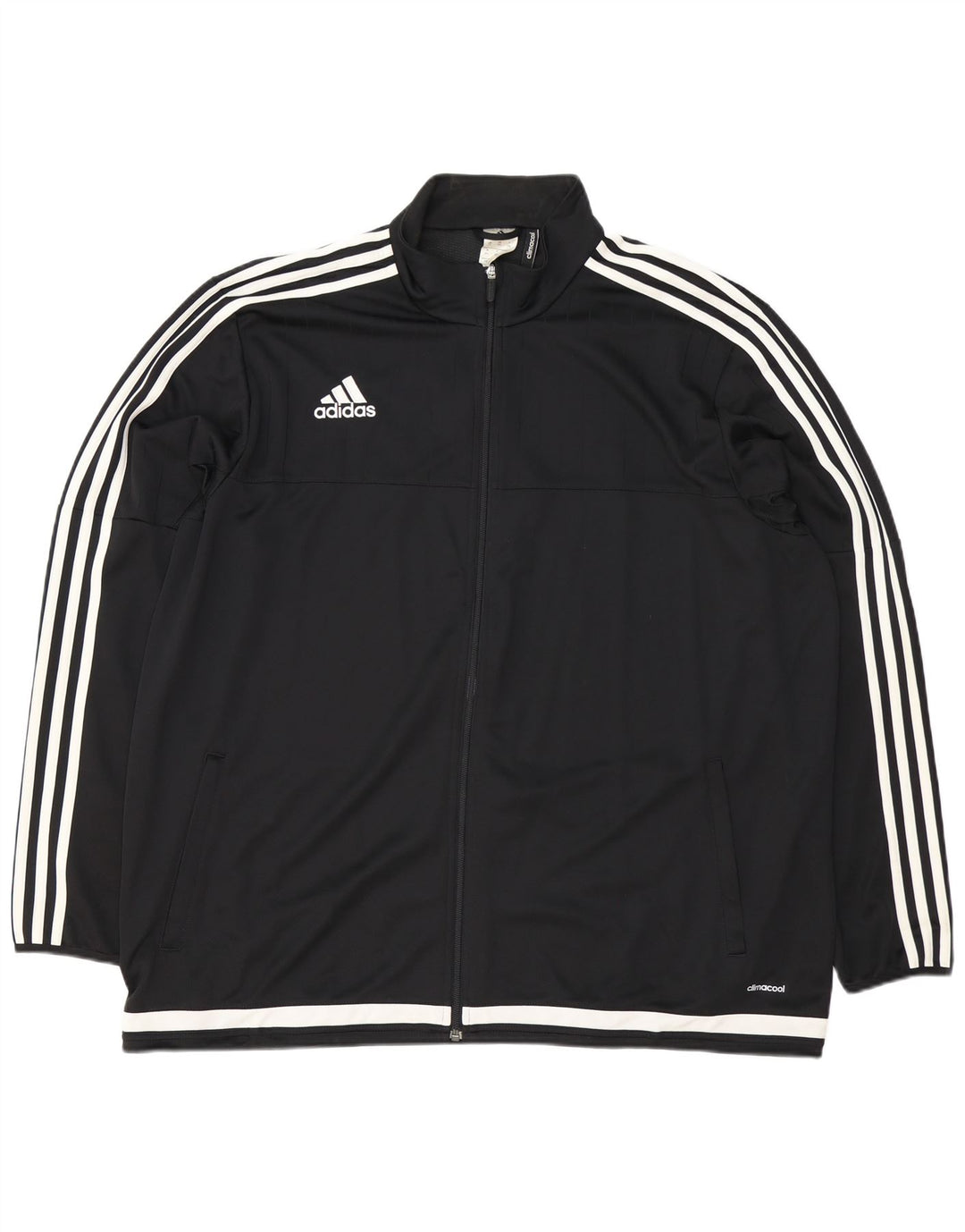 Adidas Mens Climacool Tracksuit Top Jacket 2XL Black Polyester