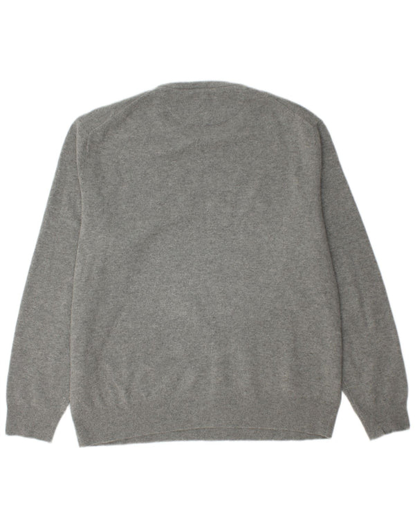 POLO RALPH LAUREN Mens Crew Neck Jumper Sweater 2XL Grey Wool