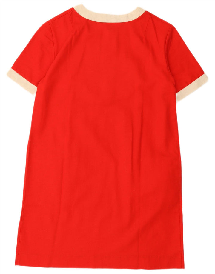 Luna Womens Shift Dress EU 40 Medium Red Floral Cotton