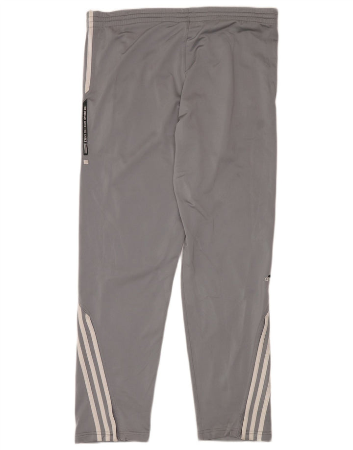 ADIDAS Mens Tracksuit Trousers Large  Grey Polyester