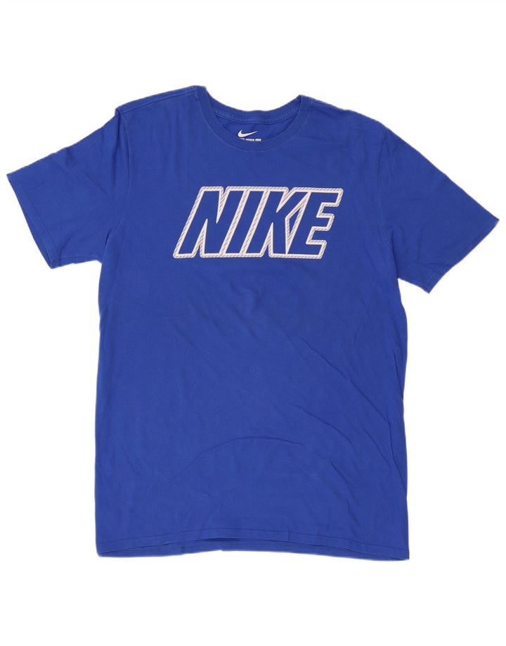 NIKE Mens Athletic Cut Graphic T-Shirt Top Large Blue