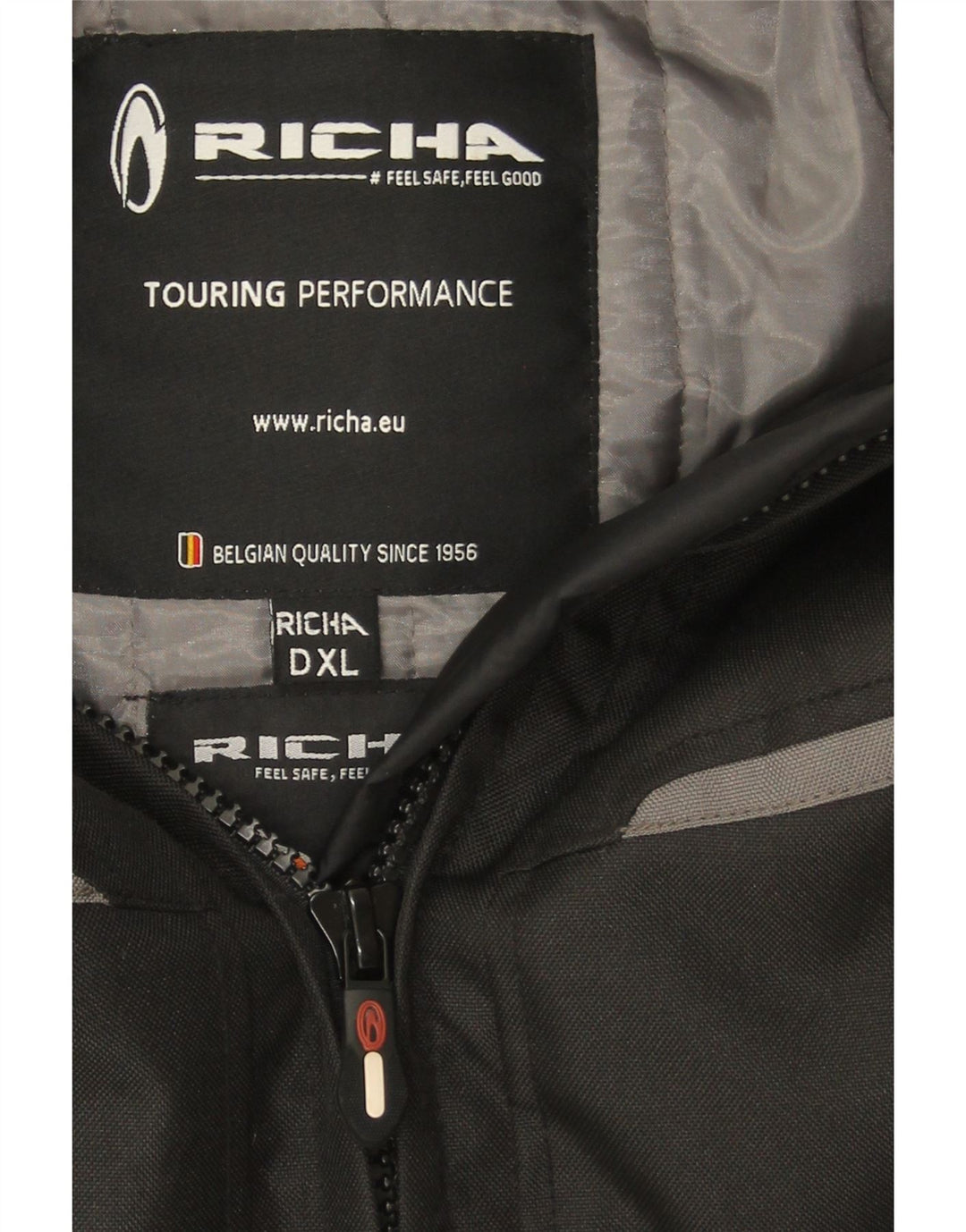 RICHA Womens Racer Jacket UK 42 XL Black Colourblock