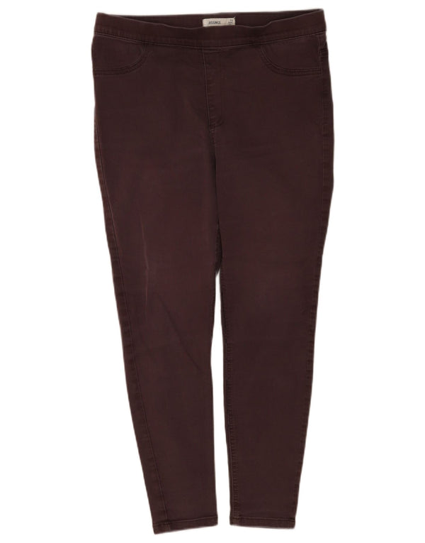 Marks & Spencer Womens Crop Jegging Jeans UK 14 Large W34 L25 Brown Cotton