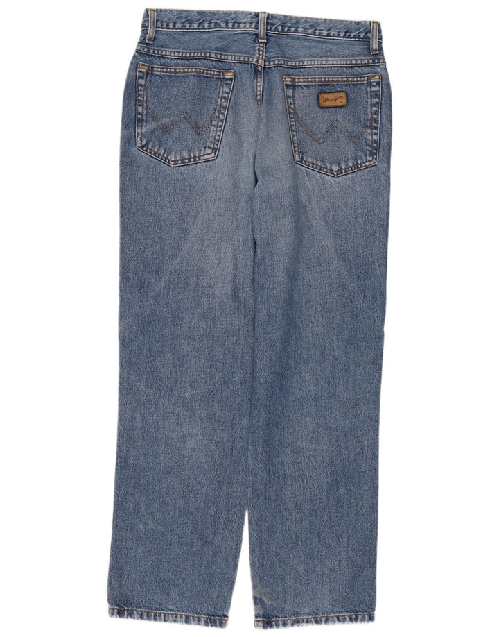 Wrangler Mens Ohio Straight Jeans W32 L30 Blue Cotton