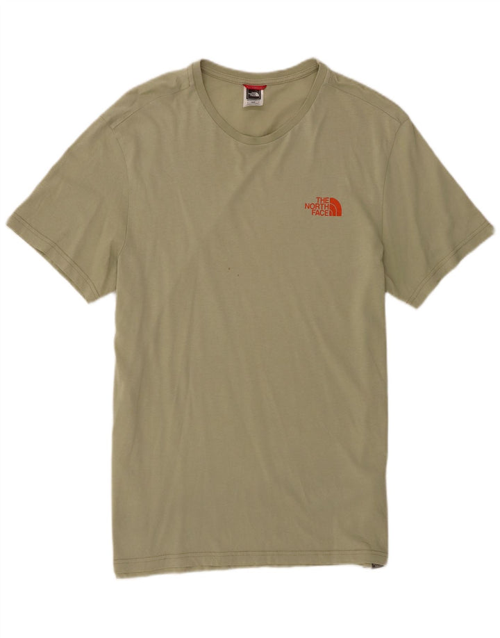 The North Face Mens T-Shirt Top Medium Khaki Cotton
