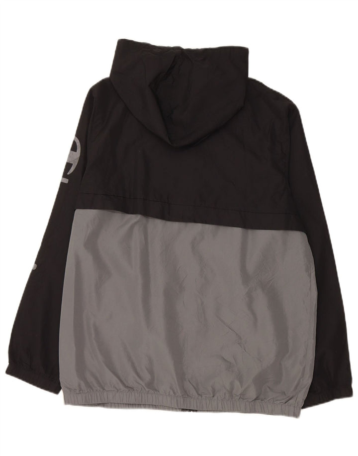 CHAMPION Womens Graphic Tracksuit Top Jacket UK 14 Large Black Colourblock