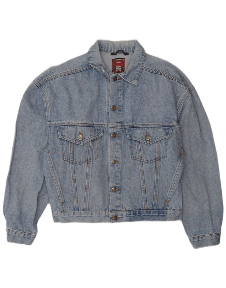 VINTAGE Mens Denim Jacket UK 38 Medium Blue