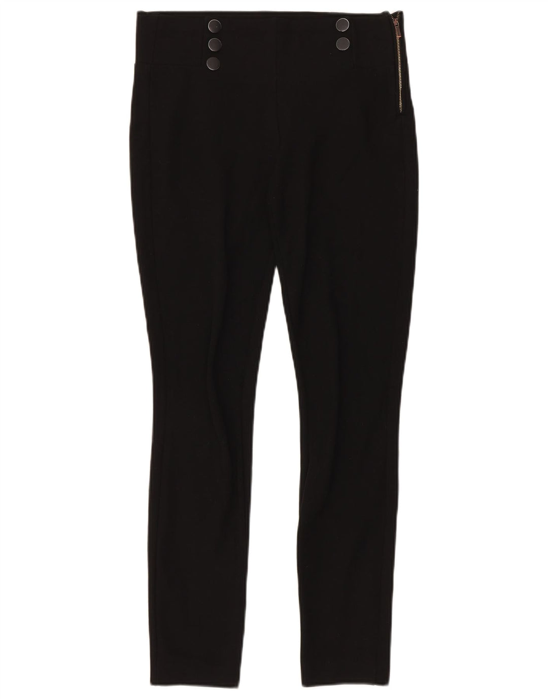 Zara Womens Skinny Casual Trousers Medium W30 L32 Black