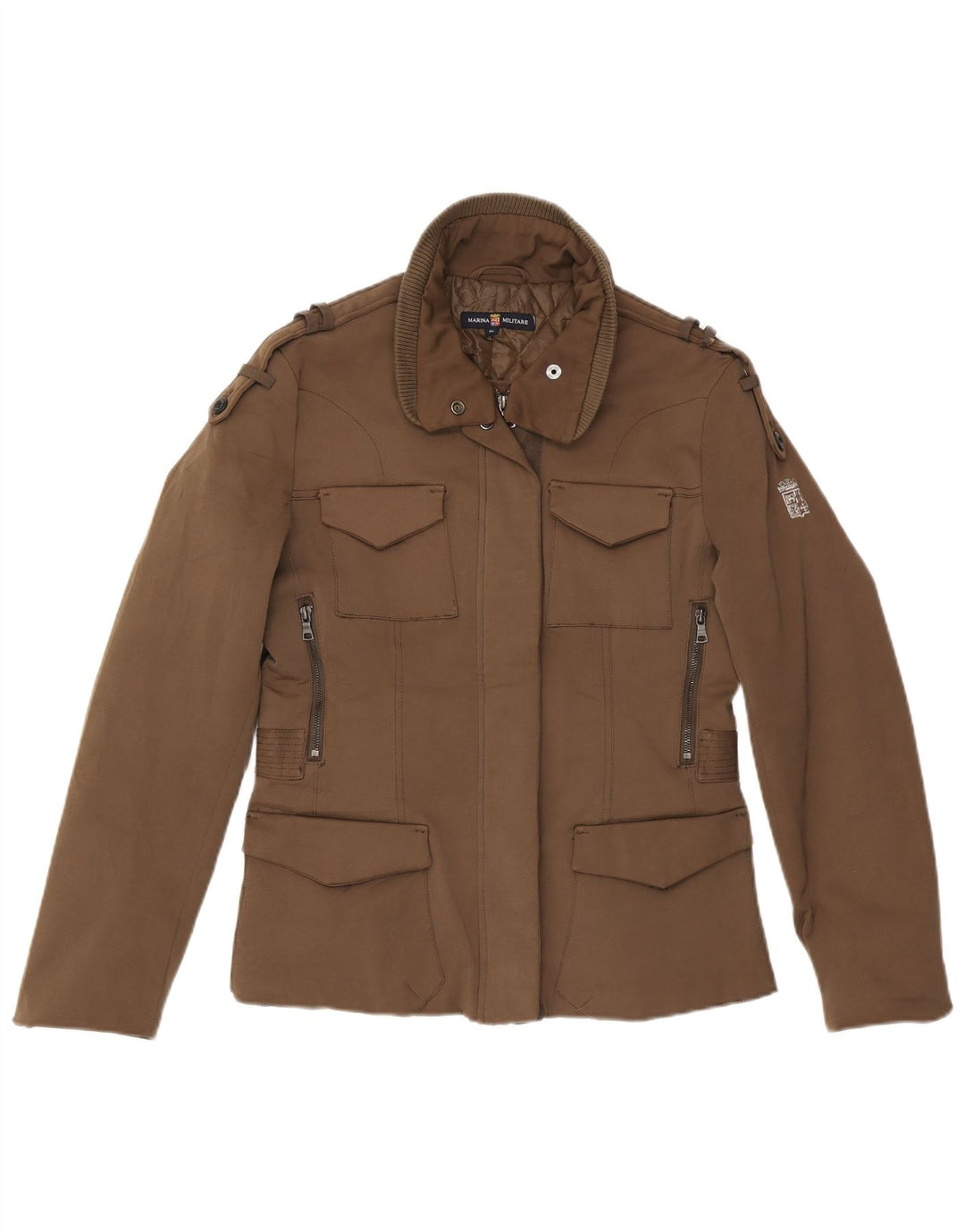 Marina Militare Womens Military Jacket UK 18 XL Brown Polyester