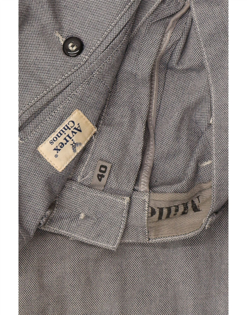 AVIREX Mens Slim Chino Trousers W40 L37 Grey Cotton Vintage Avirex and Second-Hand Avirex from Messina Hembry 