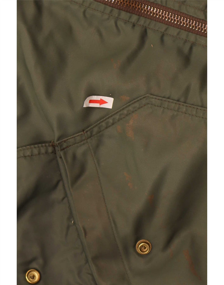 Carrera Mens Bomber Jacket UK 40 Large Khaki Colourblock Polyamide