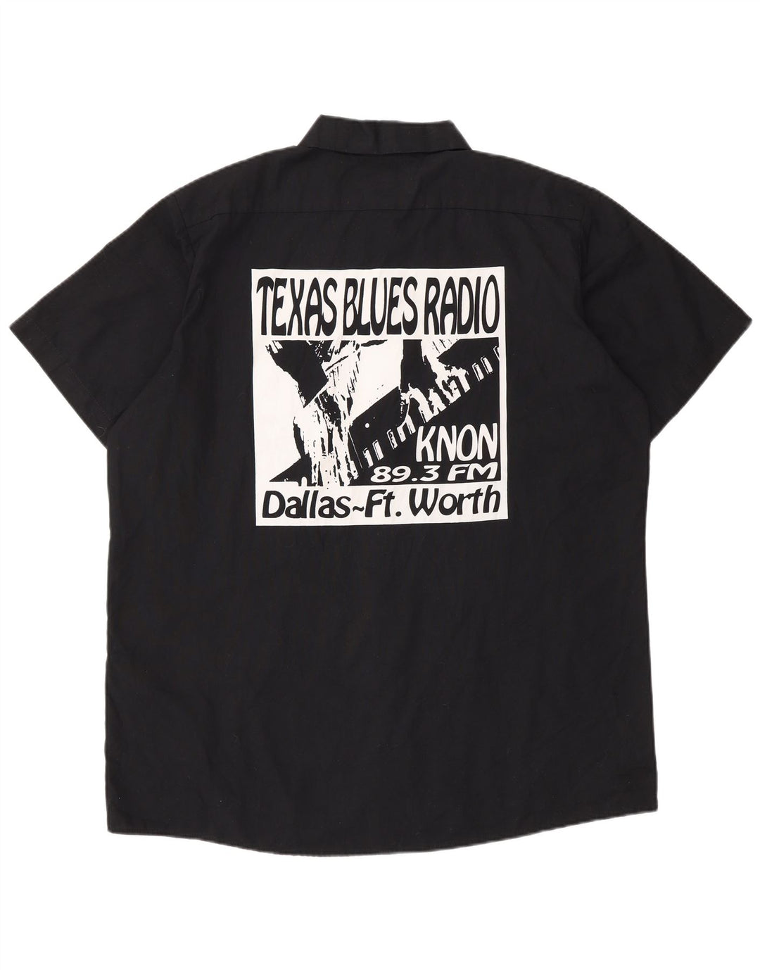 Dickies Mens Graphic Short Sleeve Shirt Large Black Polyester