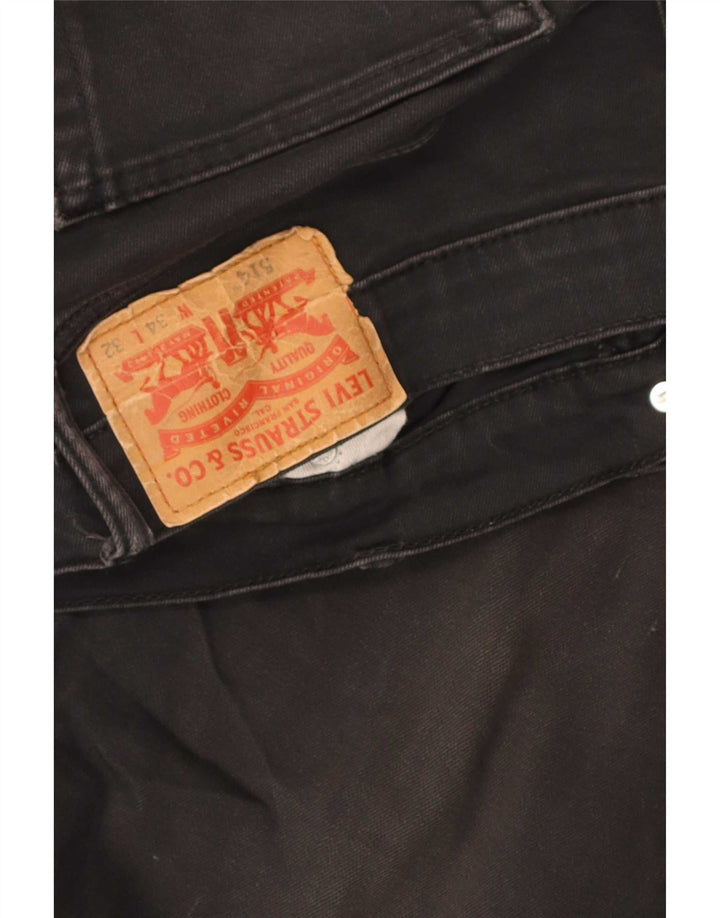 Levi's Mens 514 Straight Jeans W34 L32 Black