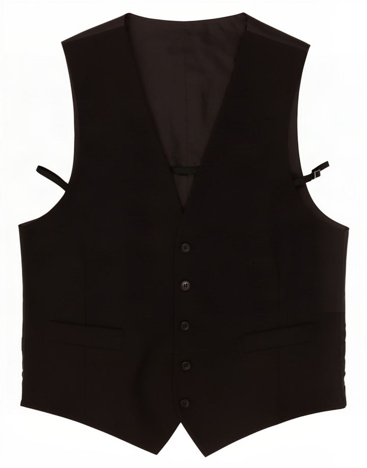 Marks & Spencer Mens Waistcoat Large Black Polyester