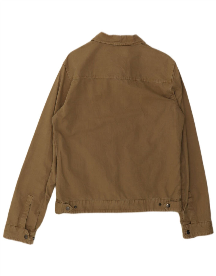 Rifle Mens Bomber Jacket UK 38 Medium Khaki Cotton
