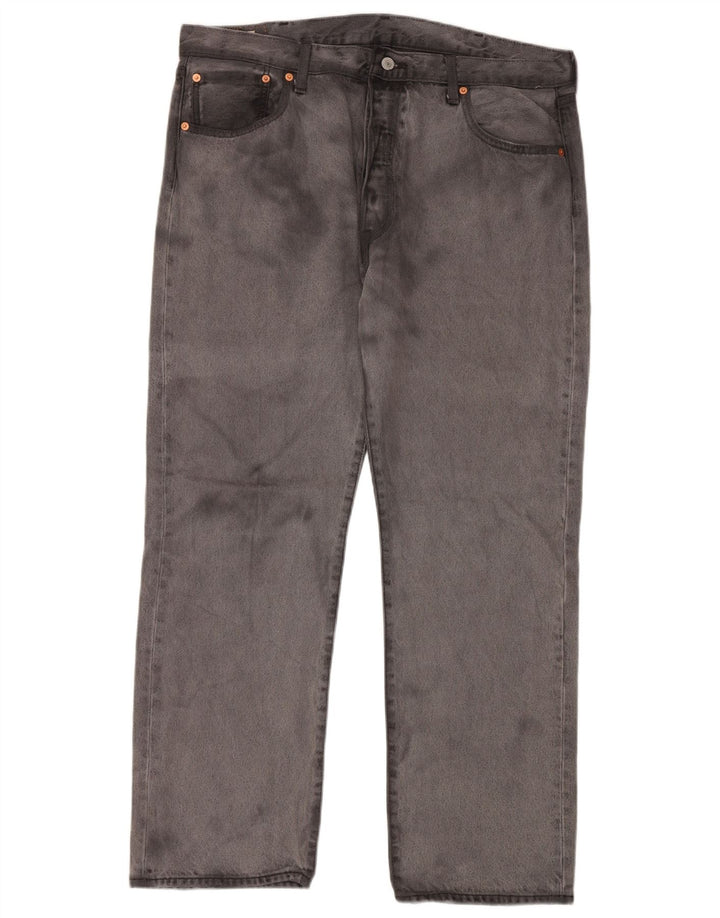 LEVI'S Mens 501 Straight Jeans W38 L30  Grey Cotton