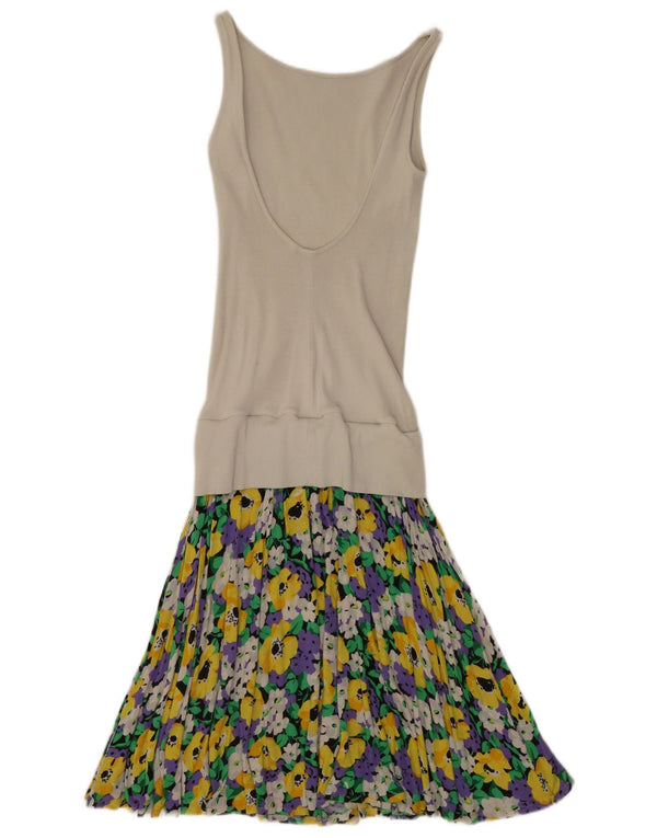 Anna Club Womens Sleeveless A-Line Dress IT 46 Large Multicoloured Floral
