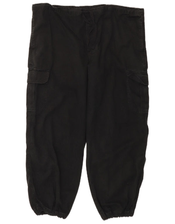 Marks & Spencer Womens St. Michael Cargo Trousers UK 16 Large W38 L27 Black