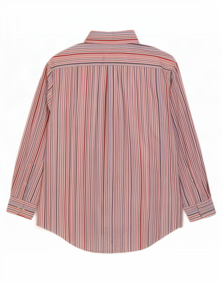 Tommy Hilfiger Mens Shirt Medium Multicoloured Striped Cotton 80s