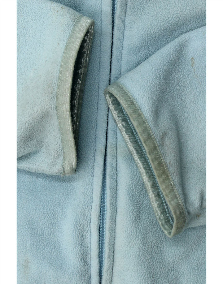 Reebok Womens Hooded Fleece Jacket UK 18 XL Blue Polyester