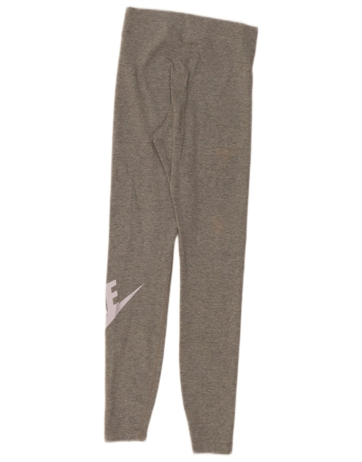 Nike Womens Graphic Leggings UK 6 XS Grey