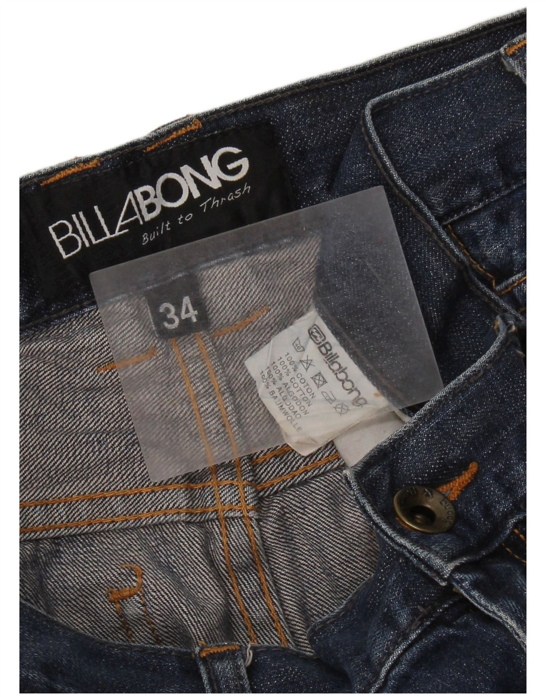 Billabong Mens Bootcut Jeans W34 L31 Blue Cotton
