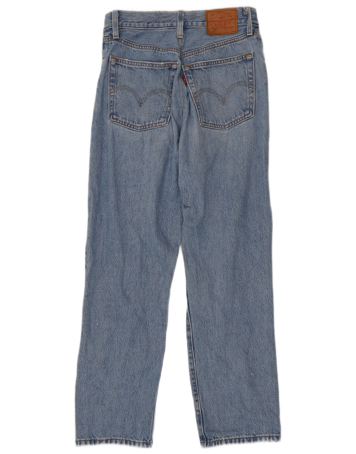 Levi's Womens 501 Distressed Straight Jeans W26 L26 Blue