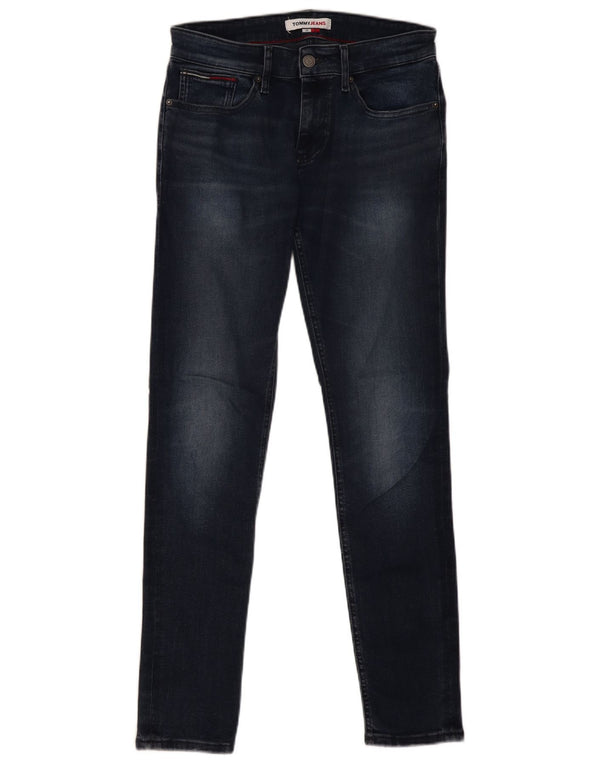 Tommy Hilfiger Womens Austin Slim Tapered Jeans W28 L32 Navy Blue Cotton