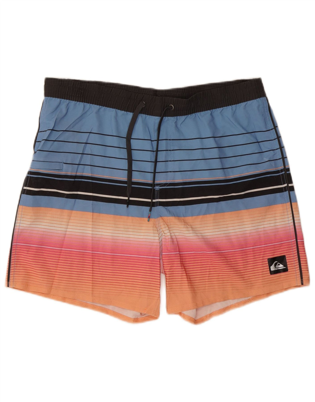 Quiksilver Mens Swimming Shorts Medium Blue Striped
