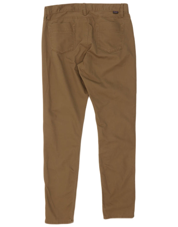 Patagonia Womens Slim Casual Trousers US 12 Large W34 L32 Beige