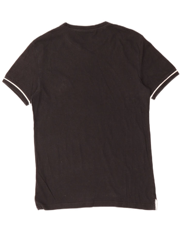 CALVIN KLEIN JEANS Mens T-Shirt Top Small Black Cotton