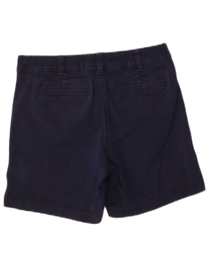 J. Crew Womens Chino Shorts US 4 Small W28 Navy Blue Cotton